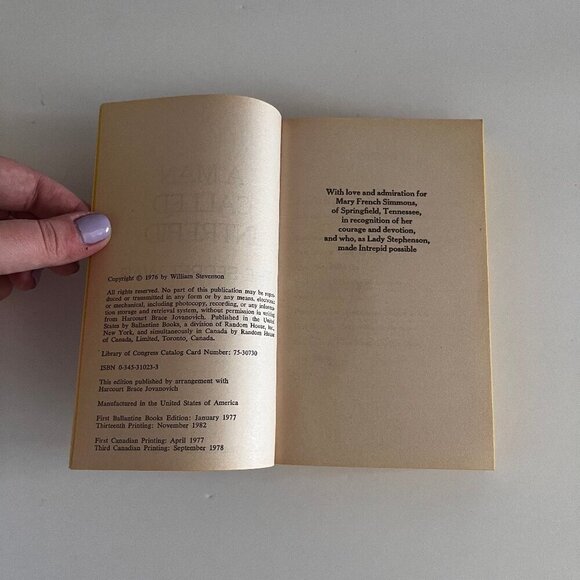 1970s A Man Called Intrepid Paperback Vintage Book Historical WWII World War Two - Picture 5 of 5